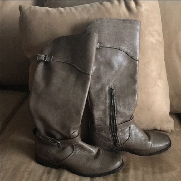 Frye grey riding boots size 6 - Picture 2 of 6